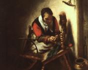 尼古拉斯 玛斯 : A Woman Spinning